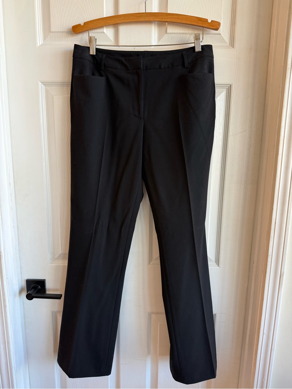 DKNY Black Straight-Leg Dress Trousers